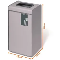 Durable Wertstoffsammler »DURASORT® Restmüll« 55 L grau / anthrazit grau, 42x83x33 cm