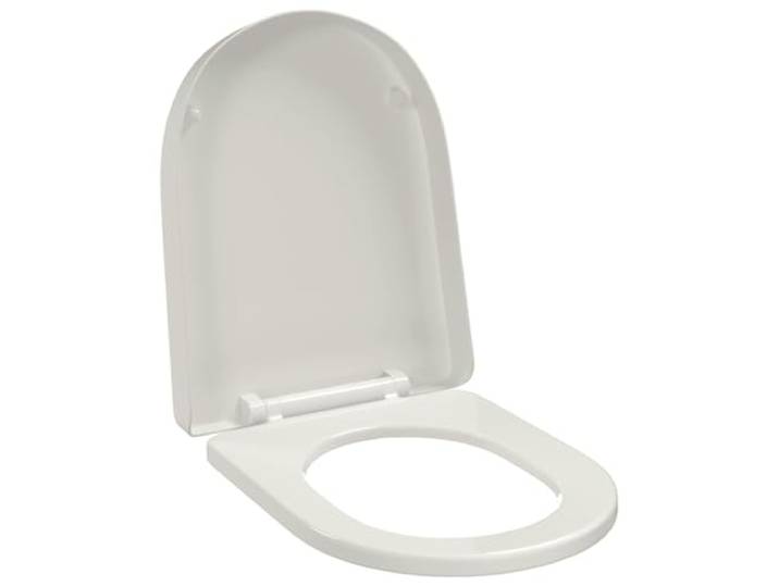 vidaXL Abattant WC à Fermeture en Douceur Blanc Carré