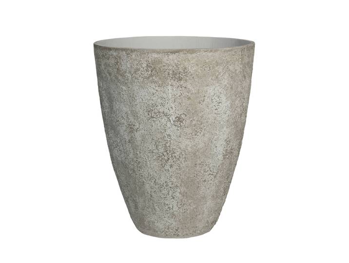 Hochwertiger In-/Outdoor Blumentopf „Oyster Oliver XL“ Imperial White Pottery Pots