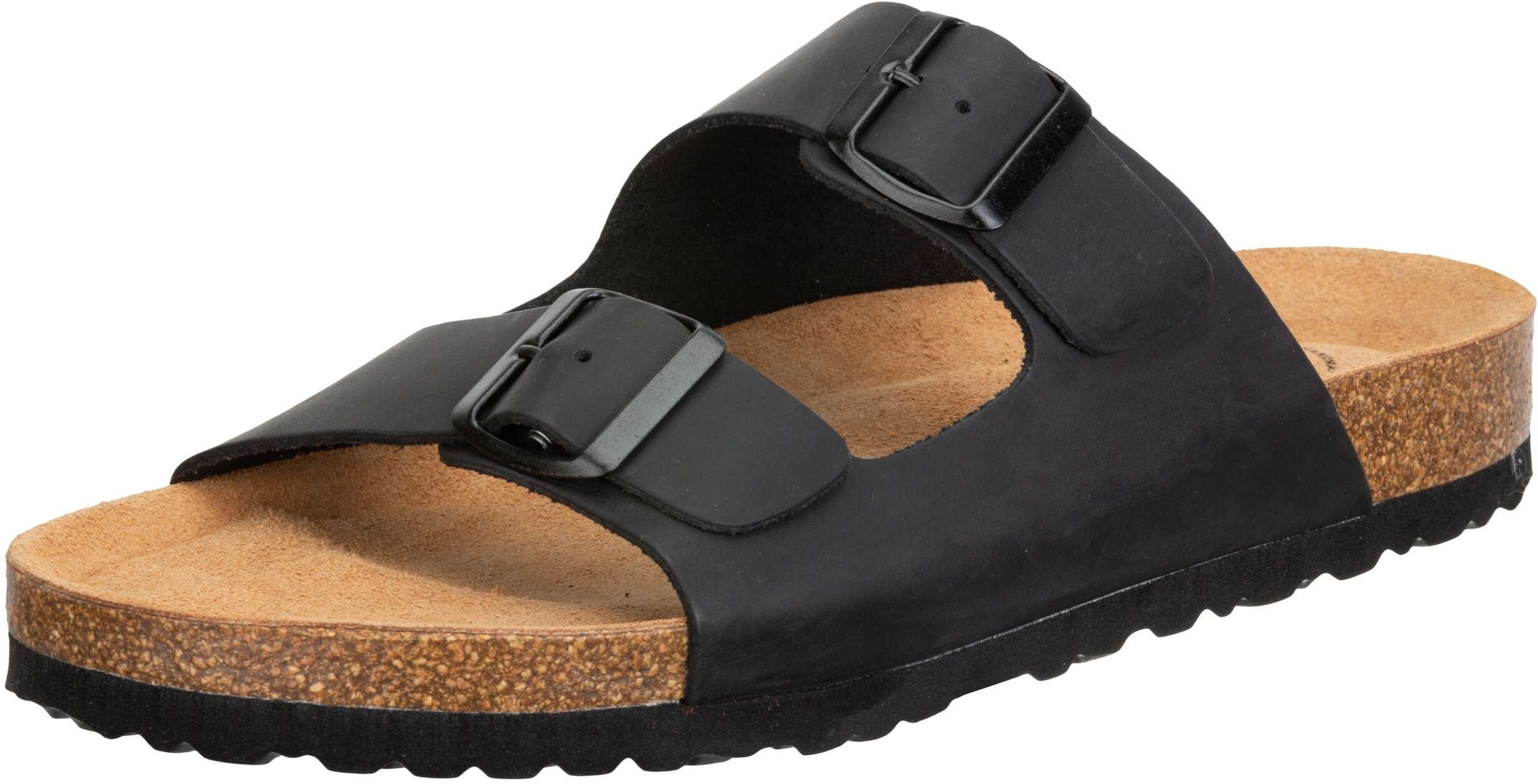 Pantolette LICO "Pantolette Alvaro", Herren, Gr. 45, schwarz, Leder, Schuhe Pantolette schwarz 45