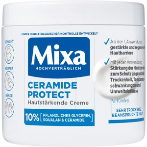 Mixa Hautcreme Ceramide Protect Hautstärkende, Creme, 10% Glycerin, Squalan & Ceramide, 400ml