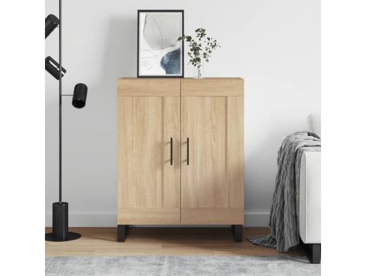 HEFZGDB Klassisches Sideboard aus Holzwerkstoff in Sonoma-Eiche mit zeitlosem Design, glatter Oberfläche, hoher Stabilität und viel Stauraum für optimale Organisationsmöglichkeiten.