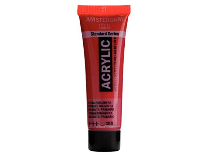 Amsterdam Standaard Serie Acrylverf - Primair Magenta 369-20 ml Tube - Hoge lichtechtheid - Medium viscositeit - Satijnglans - Op waterbasis - Duurzaam & Flexibel - Made in Netherlands