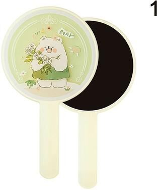 Uplift Picks Heart Shaped Makeup Mirror Portable Metallic Handheld Vanity Mirror a