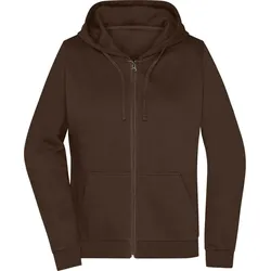 James & Nicholson Damen Kapuzen Sweatjacke JN755 brown S