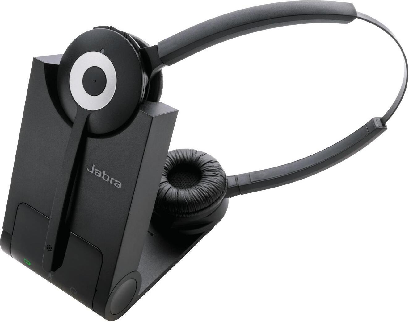Jabra Pro 930 Duo UC - Professionelles schnurloses DECT-Headset für Softphones