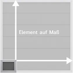 TraumGarten Design WPC Alu Maßbreite/-höhe, Anthrazit