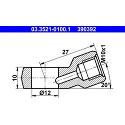 ATE 03.3521-0100.1 Ringstutzen, Rohrleitung