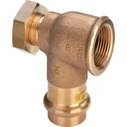 Winkel PROFIPRESS G 2614.6, 473730 22x1" aus Rotguss mit Innengew für Gas