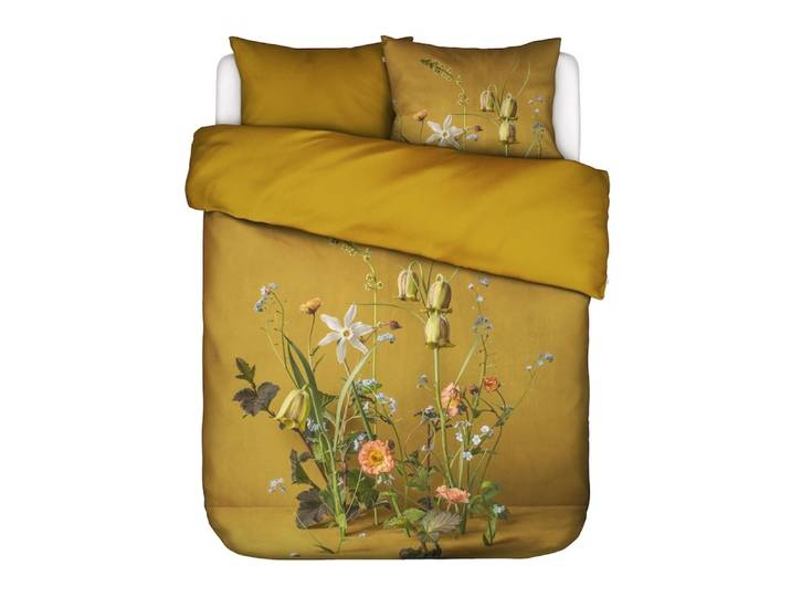 Essenza Ficaria Flower ochre dekbedovertrek