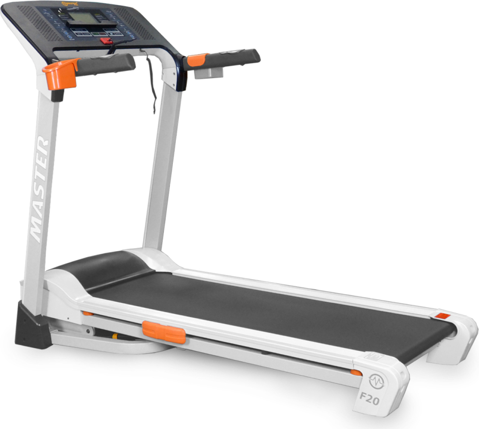 Laufband MAS-F20, 2 PS Motorleistung, 120 kg max. Belastung, 173x75x133 cm, weiß, klappbar