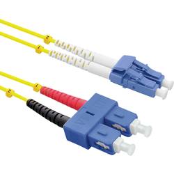 ROLINE LWL-Kabel Duplex, Single Mode 9/125µm OS2, LC/SC, LSOH, gelb, 2 m 21.15.8792