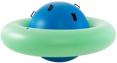 7.5 FT Inflatable Dome Rocker Bouncer with 6 Handles Fun Outdoor Game