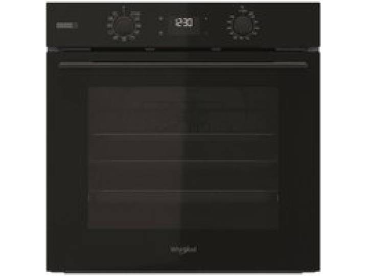 Four encastrable noir avec vapeur - Whirlpool - Électrique avec convection - Gril électrique - Autonettoyage catalytique