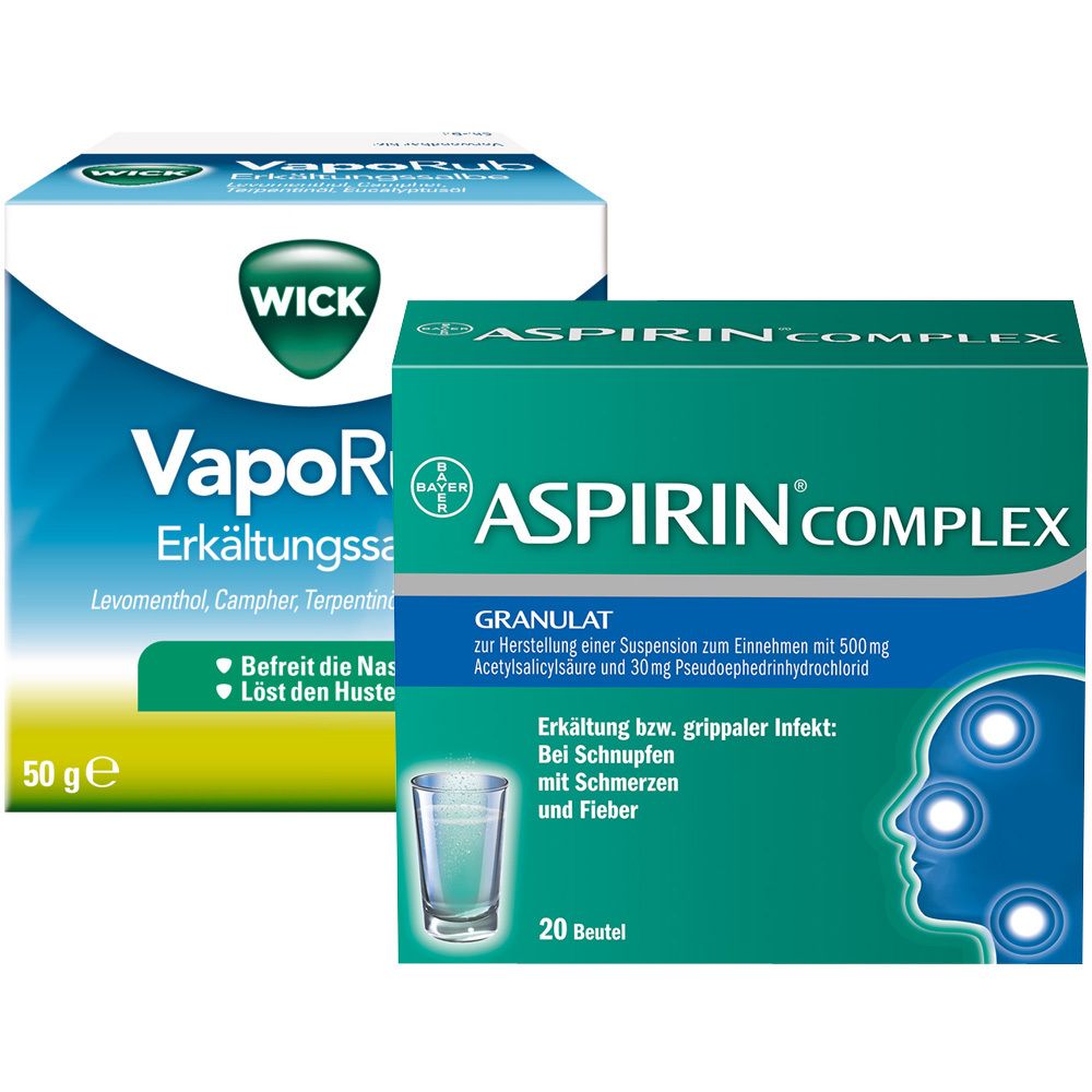 Erkältungsset Wick VapoRub + Aspirin Complex 1 St Set