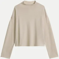 Pullover mit Turtle- Neck Beige XL
