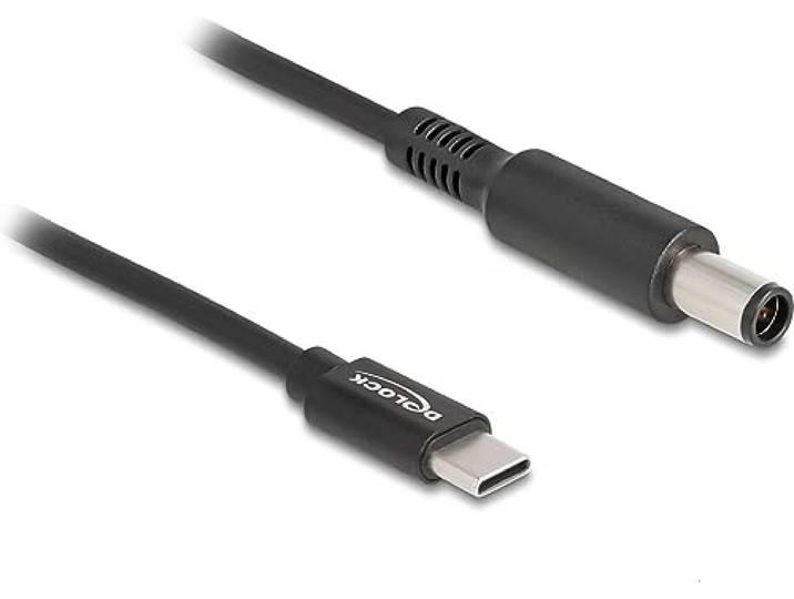 DeLOCK 87975 power cable Black 1.5 m USB C 7.4 x 5.0 mm