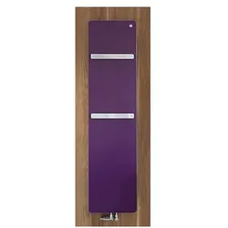 Zehnder Vitalo Bar Design-Heizkörper ZV101260B300000 VIP-125-060, 1250 x 600 mm, Jet black, RAL 9005, Mittelanschluss