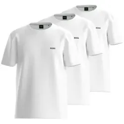 BOSS für Herren. 50559436 Pack 3 T-Shirts Basic weiß (S), Lässig, Baumwolle, Kurzarm