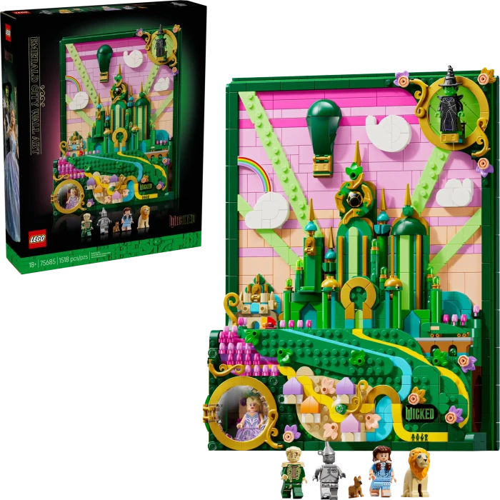 LEGO Wicked 75685 Emerald City Wandkunst