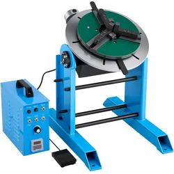 VEVOR Schweißdrehtisch 300 kg, Schweißpositionierer 200 W, Neigungswinkel -45° bis 90°, Drehzahlregelung 0,2–2,5 U/min, elektrisch & per Fußpedal, zum Schneiden, Schleifen & Montagearbeiten