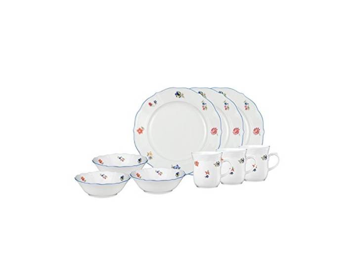 Seltmann Weiden Frühstück-Set 18-teilig Sonate Nostalgie, Hartporzellan, Bunt, 36.9 x 31.2 x 36.5 cm