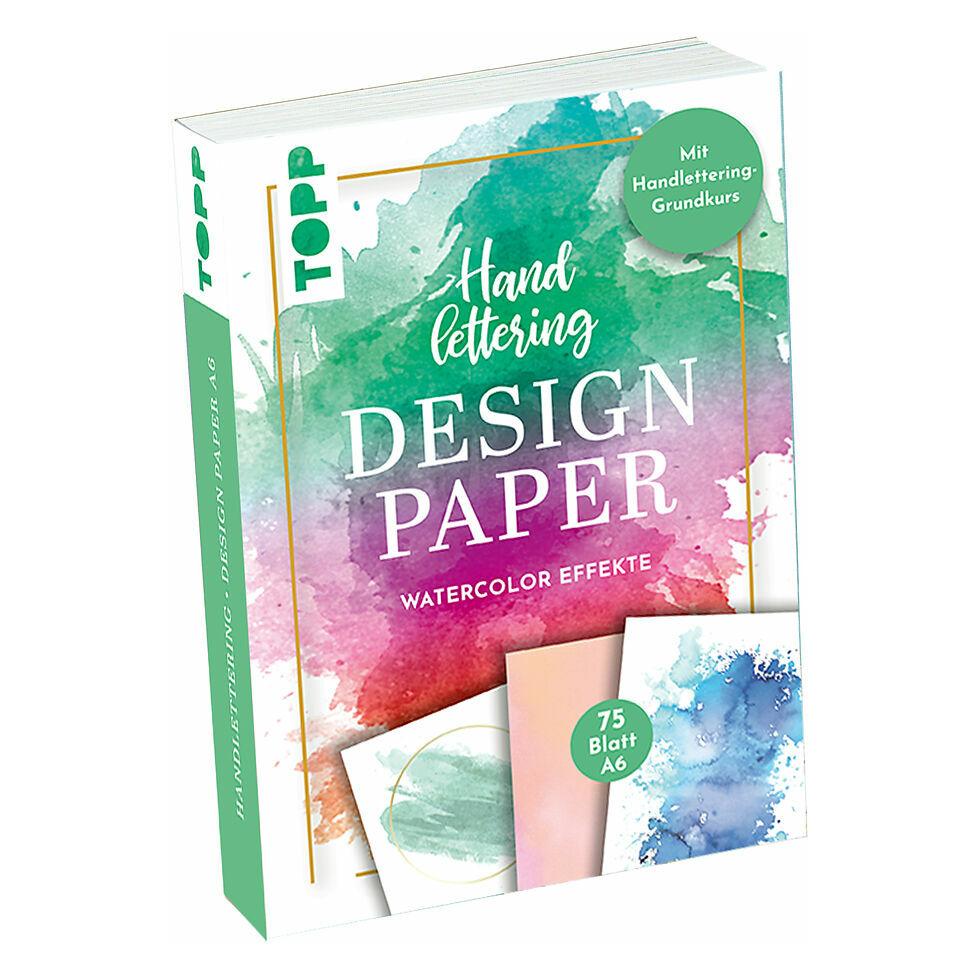 Frech Handlettering Design Paper Block Watercolor-Effekte A6 (A6, Kein Einband) (43315101)