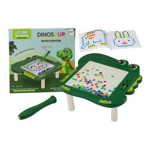 Lean Toys Magnetischer Lerntafeltisch mit Dinosauriermotiv (LEA17787-uniw)