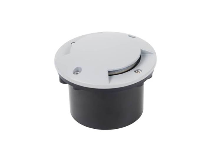 LED Spot encastrable dans le sol Nandita (Moderne) en Gris Aluminium (1 lampe\,à)\, Luminaire d’extérieur pour jardin la terrasse balcon & maison