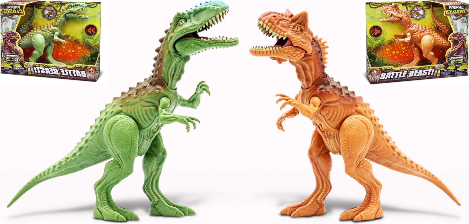 Primal Clash Strijddinosaurus 21 cm