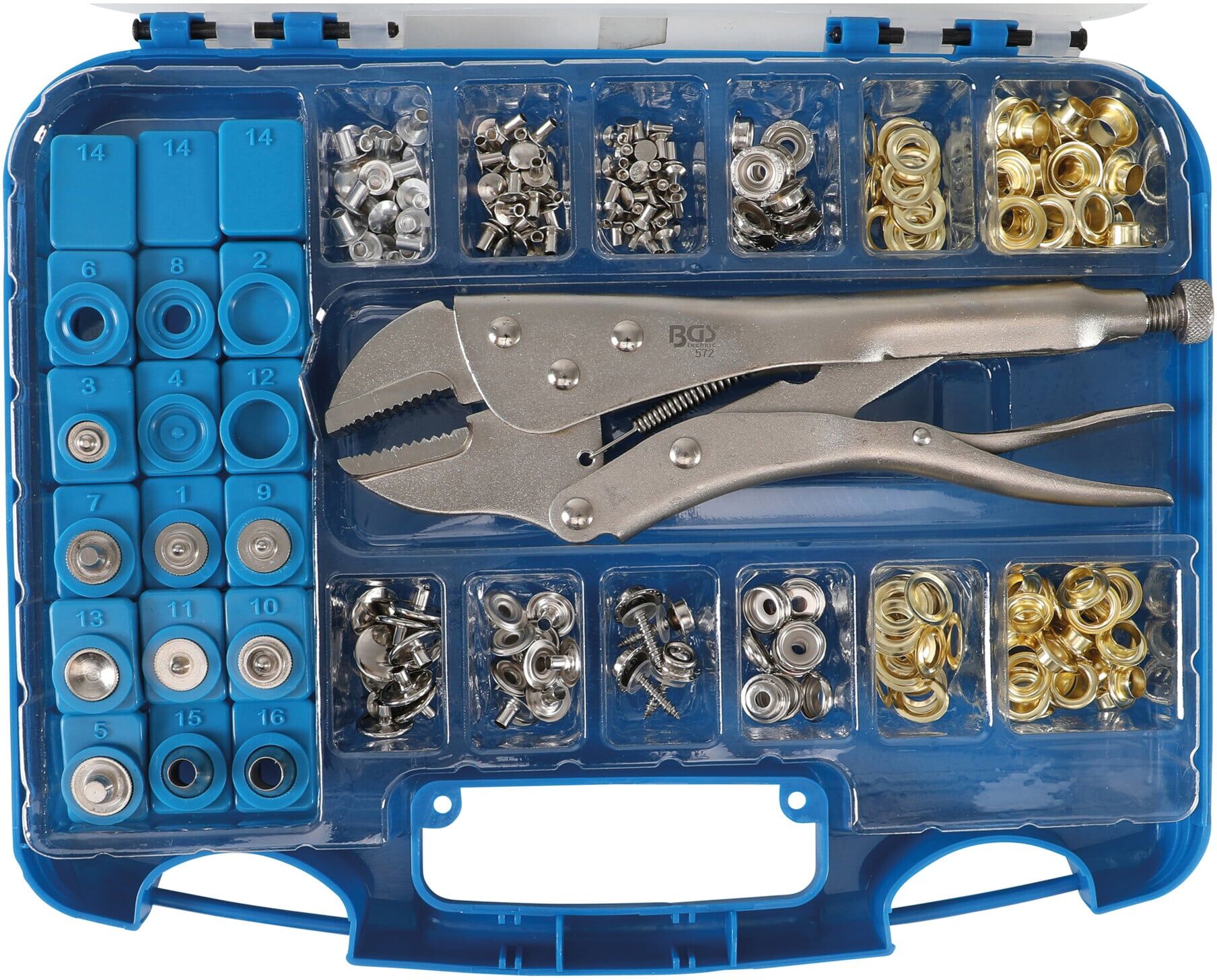 BGS technic   Ösen-Druckknopf-Sortiment   275-tlg.   4026947019990 (572)