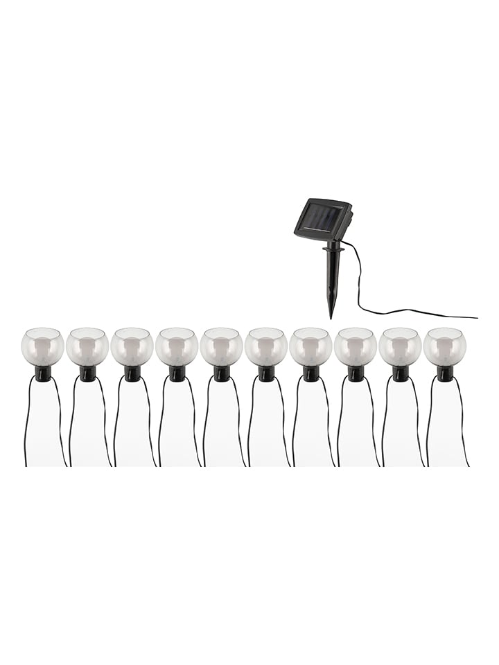 Tarmo Solar-Lichterkette in Schwarz/ Ohne Farbe - (L)380 cm - onesize