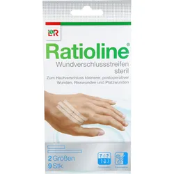 Ratioline Wundverschlussstreifen Steril 2 Gr. 9 ST