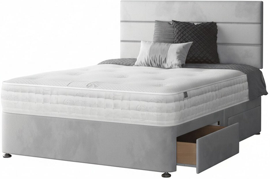 17 Stories Hayder Upholstered Bed Silver Single (3')