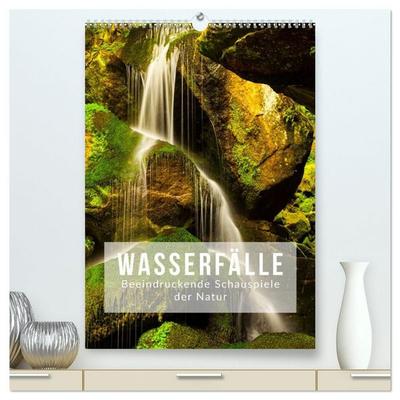 Wasserfälle. Beindruckende Schauspiele der Natur (hochwertiger Premium Wandkalender 2027 DIN A2 hoch), Kunstdruck in Hochglanz