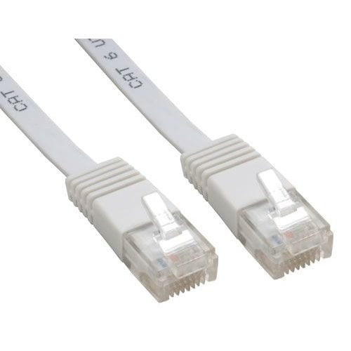 InLine Patch Flachband Netzwerkkabel RJ45 CAT6 5m Weiss