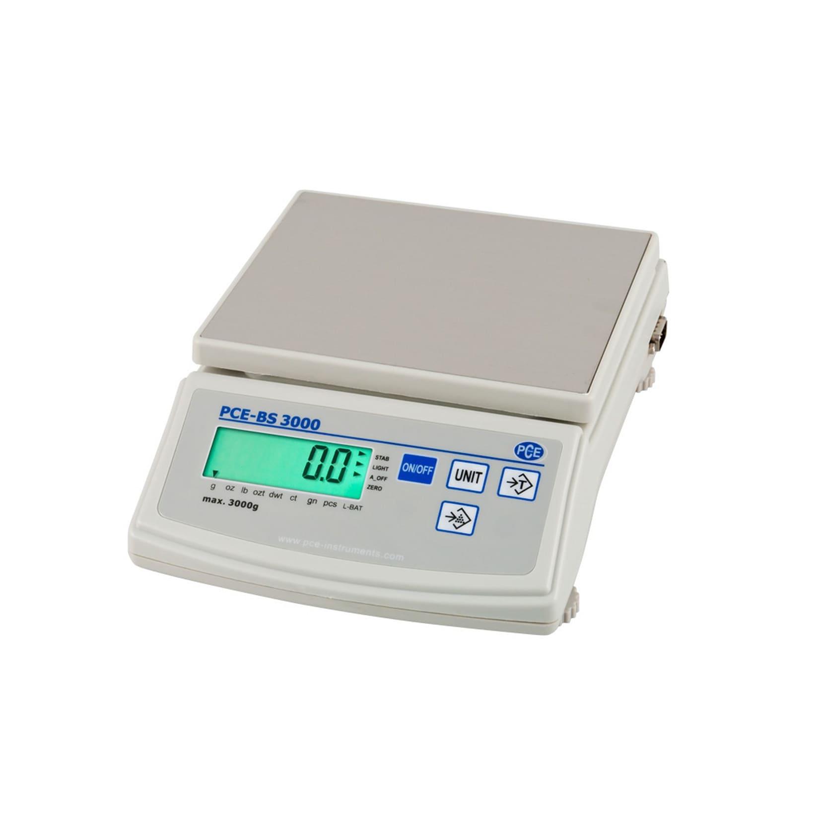 PCE Instruments PCE-BS 3000 hochgenaue kalibrierfähige Präzisionswaage