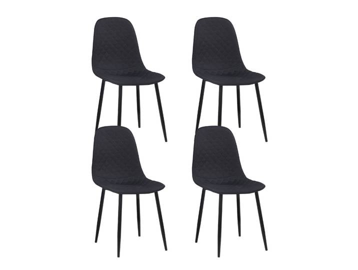 Esszimmerstuhl LEVY 4er Set anthrazit