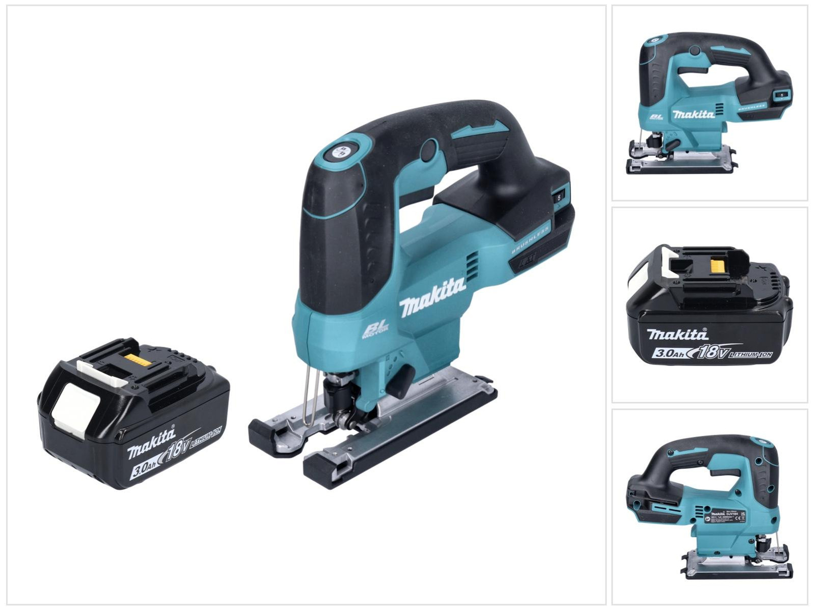 Makita DJV 184 F1 accu pendelzaag 18 V borstelloos met 1x 3,0 Ah accu