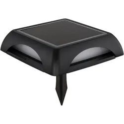 Globo, Gartenbeleuchtung, Solarleuchte Aluminium Druckguss Schwarz Matt, 1xl (IP65)