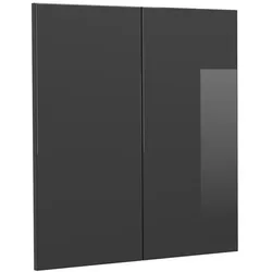 Vicco, Regal, Küchenfront R-Line, Anthrazit Hochglanz, 59.2 x 59 cm Möbelfront für den Hängeschrank