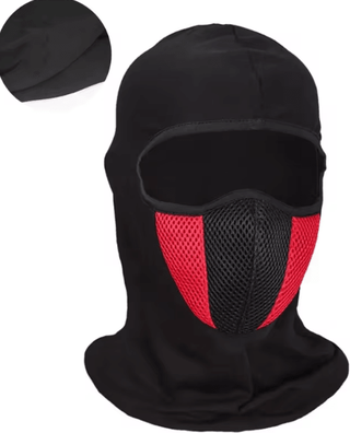 Inspire Curations Windproof Full Face Balaclava Mask Breathable Cycling & Motorcycle Headgear Outdoor Sports Hood red