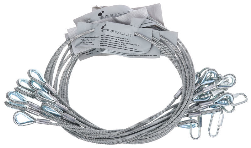 Stairville Safety Set 100cm/4mm 10pcs.