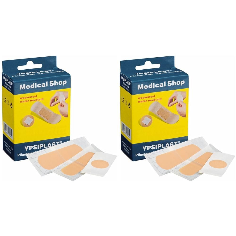 Pflasterstrips Ypsiplast wasserfest 2,5x7,2 cm x2 2x50 St Pflaster