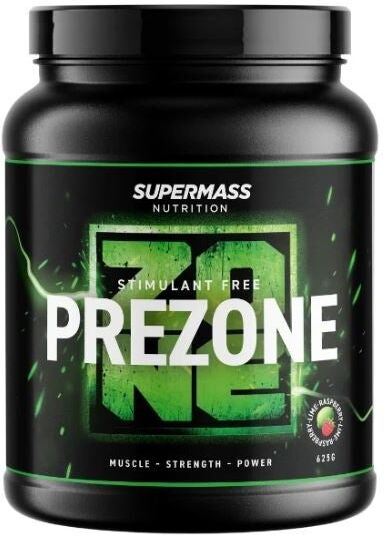 Supermass Nutrition PREZONE Stimulanttivapaa 625g -Raspberry-Lime