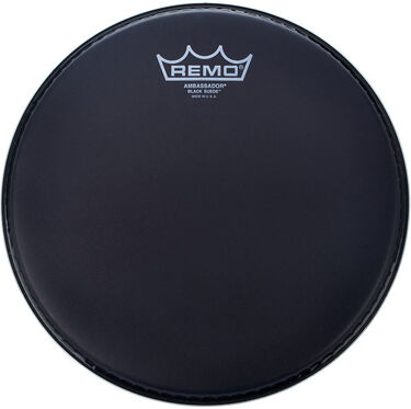 Remo "13" Ambassador Black Suede"