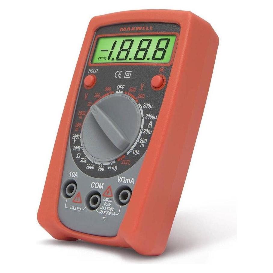 Maxwell & Williams Maxwell digitális multiméter, kompakt (25103) (Hand-Multimeter) (SZEGLO25103)