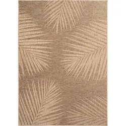 Küchenteppich Naturlook Robust Waschbar Strapazierfähig Terrasse Garten Braun 80x150 cm OEKO-TEX Gekettelt – ARLBERG von Kadima Design
