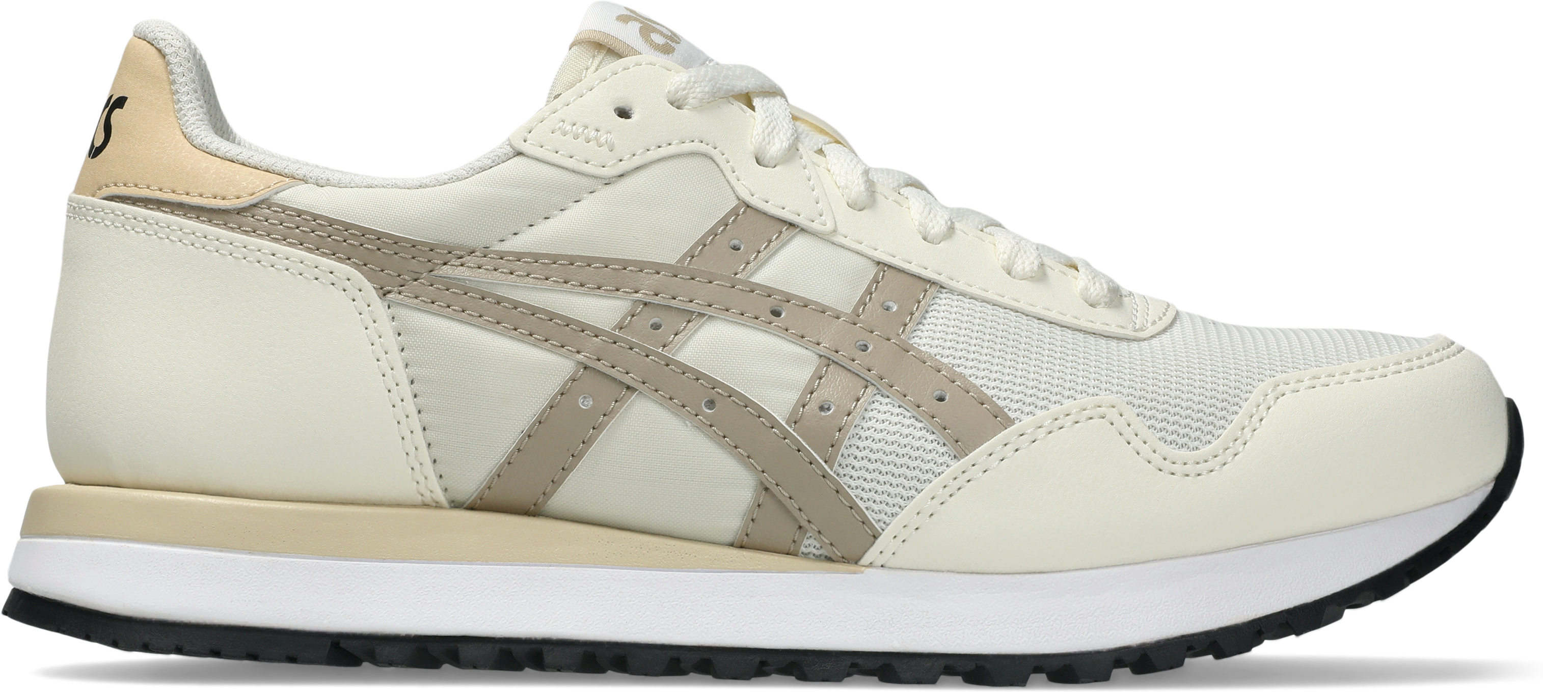 Sneaker ASICS SPORTSTYLE "TIGER RUNNER II", Damen, Gr. 38, beige (cream, feather grau), Textil, Schuhe Sneaker
