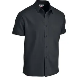 MAUL Herren Hemd Palma - 1/2 Hemd Leinenoptik, Größe 52 in Schwarz Schwarz